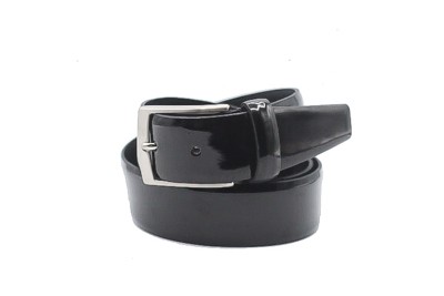 CINTURA ELEGANTE, ARTIGIANALE NS PRODUZIONE, IN VERNICE LUCIDA LISCIA BLU DA 3 cm