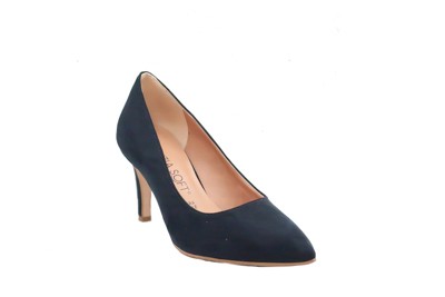 SCARPA DONNA DÉCOLLETÉ PREGUNTA 4201 CAMOSCIO BLU TACCO 7 cm