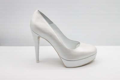 SCARPA SPOSA DÉCOLLETÉ PEDULLA' IN PELLE PERLA ART. 715 TACCO 11 CM PLATEAU 2 CM