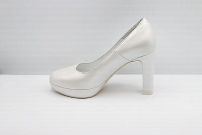 SCARPA SPOSA DÉCOLLETÉ PEDULLA' IN PELLE PERLA ART. 448 TACCO 9 CM PLA TEAU 2 CM