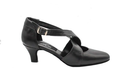 SCARPA DONNA DA BALLO PEDULLA' ART. 75 MOD. CUCCARINI NERO TACCO 5 CM