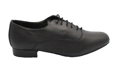 SCARPA DA BALLO UOMO PEDULLA' ART. OXFORD PELLE NERA TACCO 2 CM