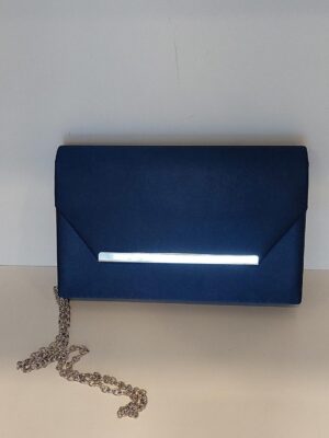 BORSA ELEGANTE DI RASO BLU art.42320