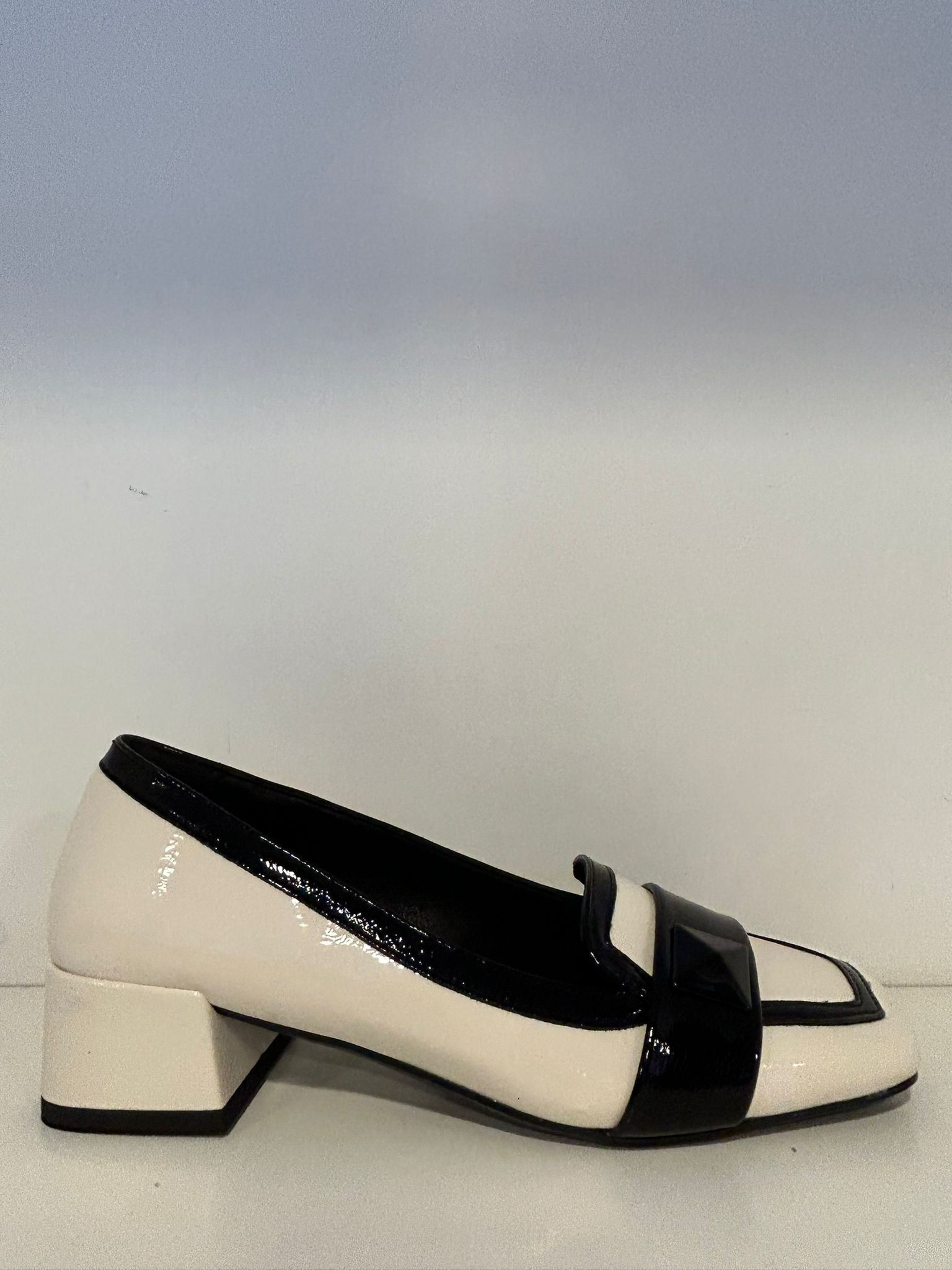 DECOLETTE PEDULLA' IN NAPLAK BIANCO E NERO T.30 art.4877027