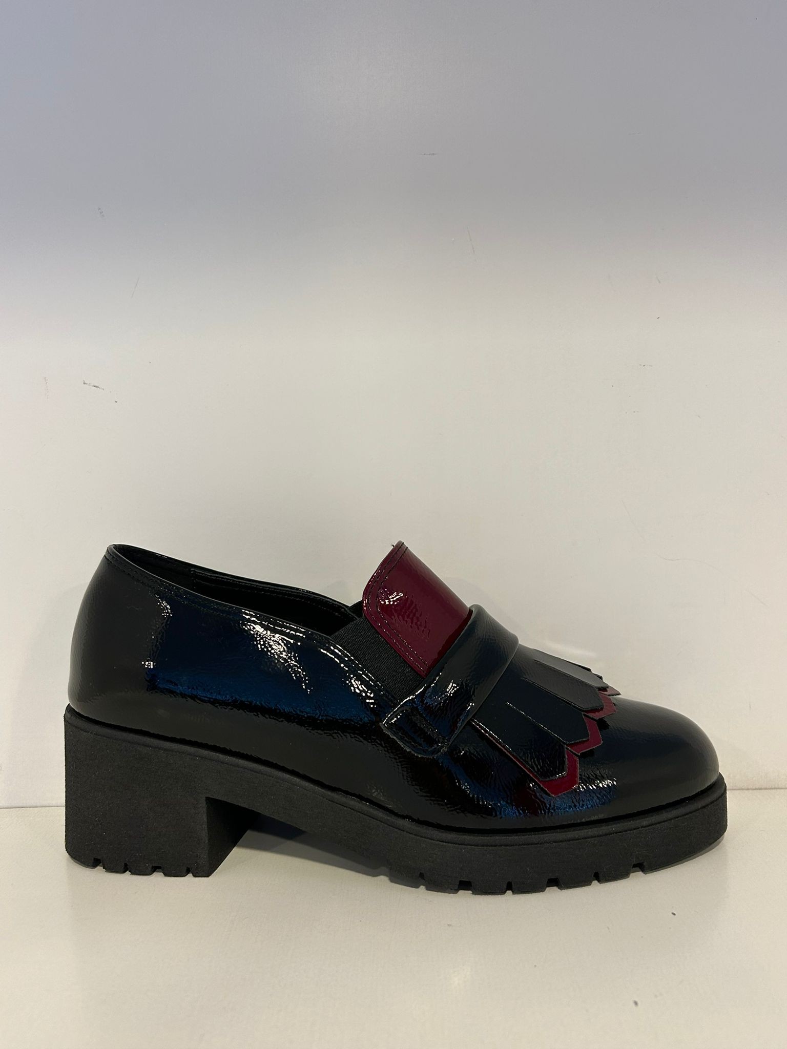 MOCASSINO PEDULLA' DONNA IN NAPLAK BORDEAUX ART.224002
